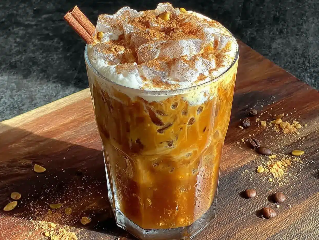 pumpkin cold brew with brown sugar cold foam preparation steps