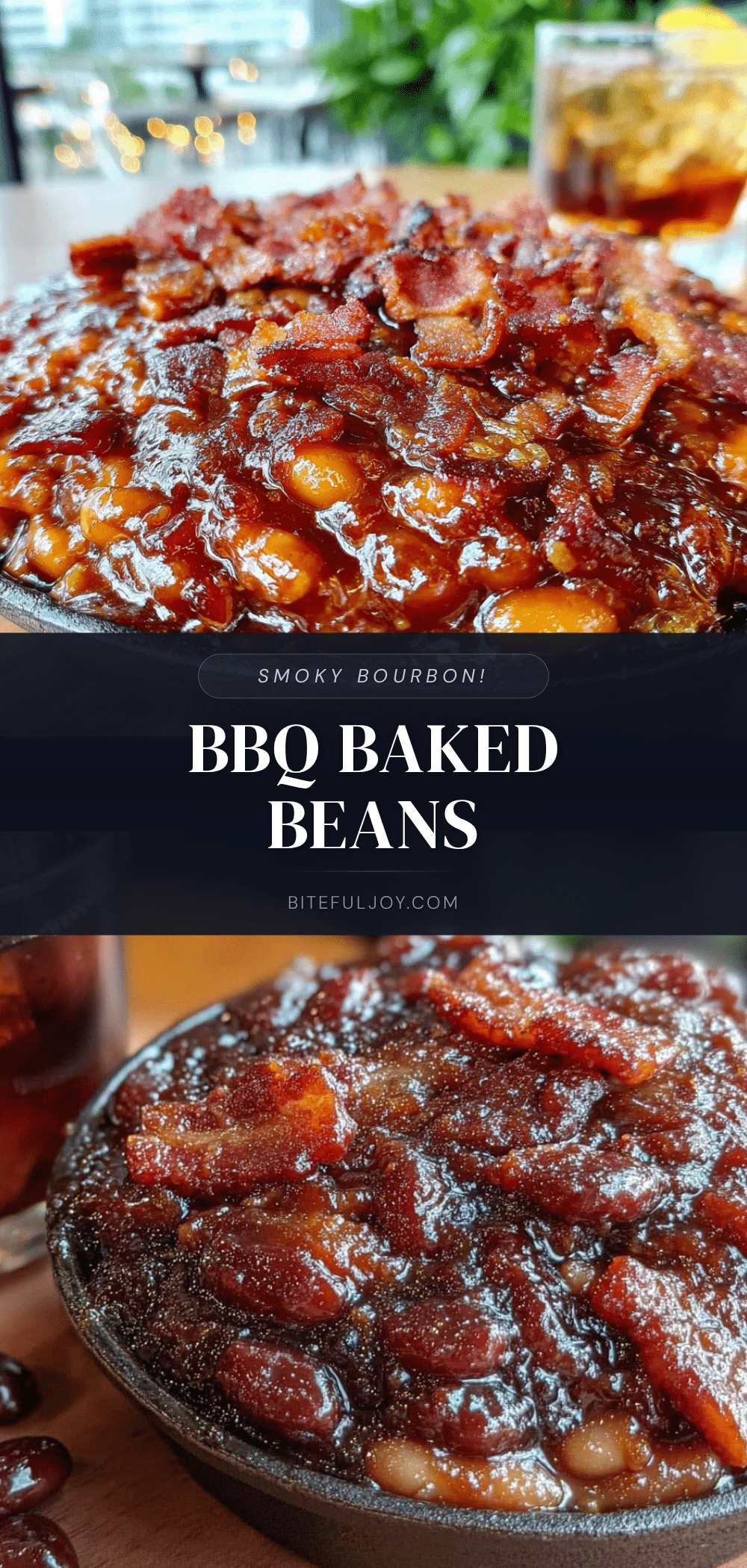smoky bourbon BBQ baked beans recipe