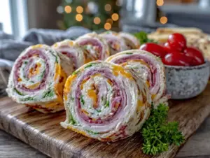 turkey and cheese pinwheel roll-ups - featured image